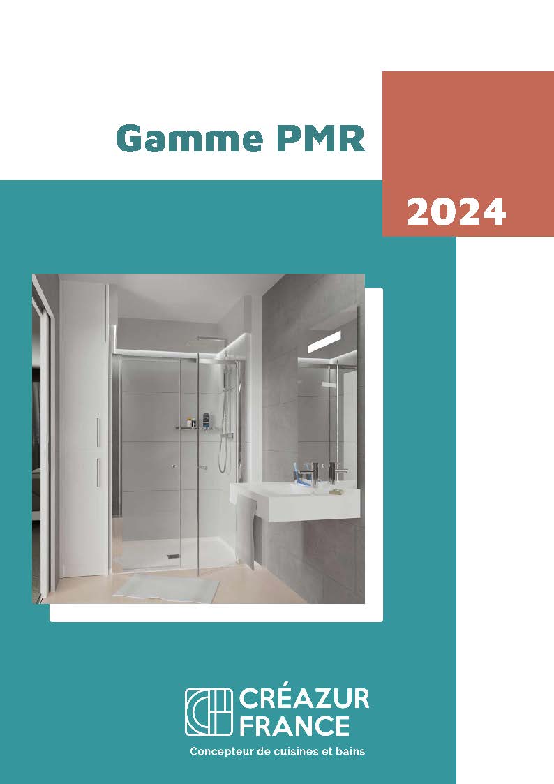 Première page du catalogue « Catalogue salle de bain PMR »