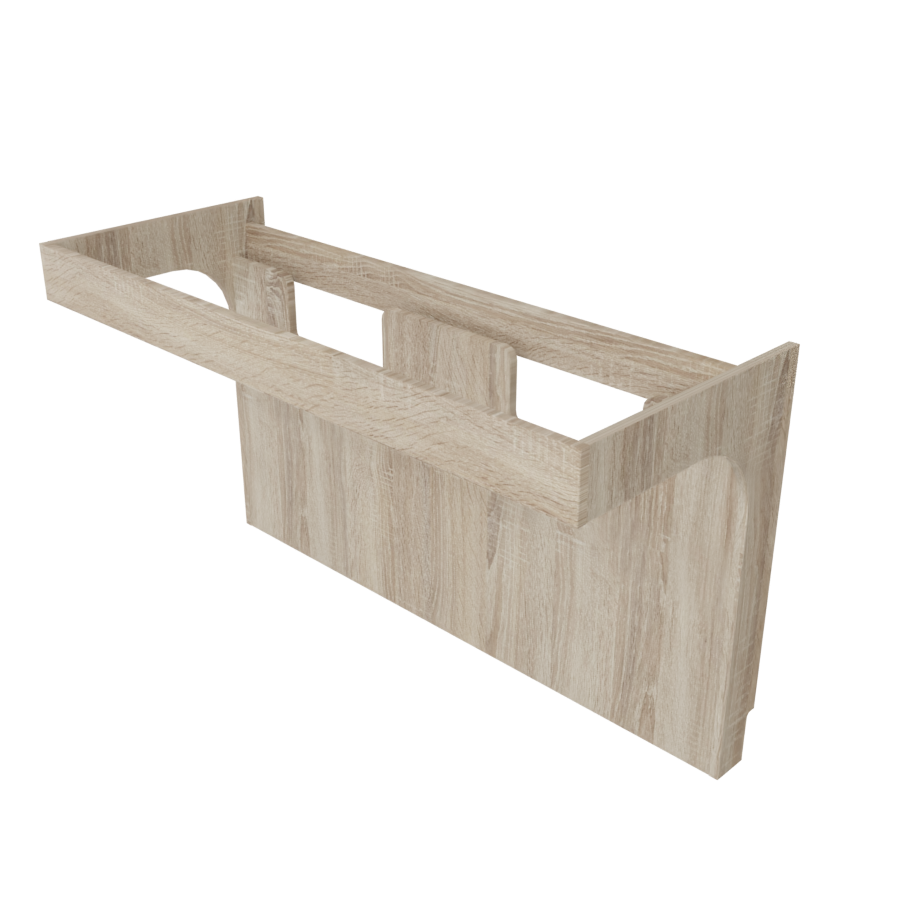 Corps de meuble salle de bain PMR ALTEA 140 cm aspect bois Cambrian Oak sans plan vasque 