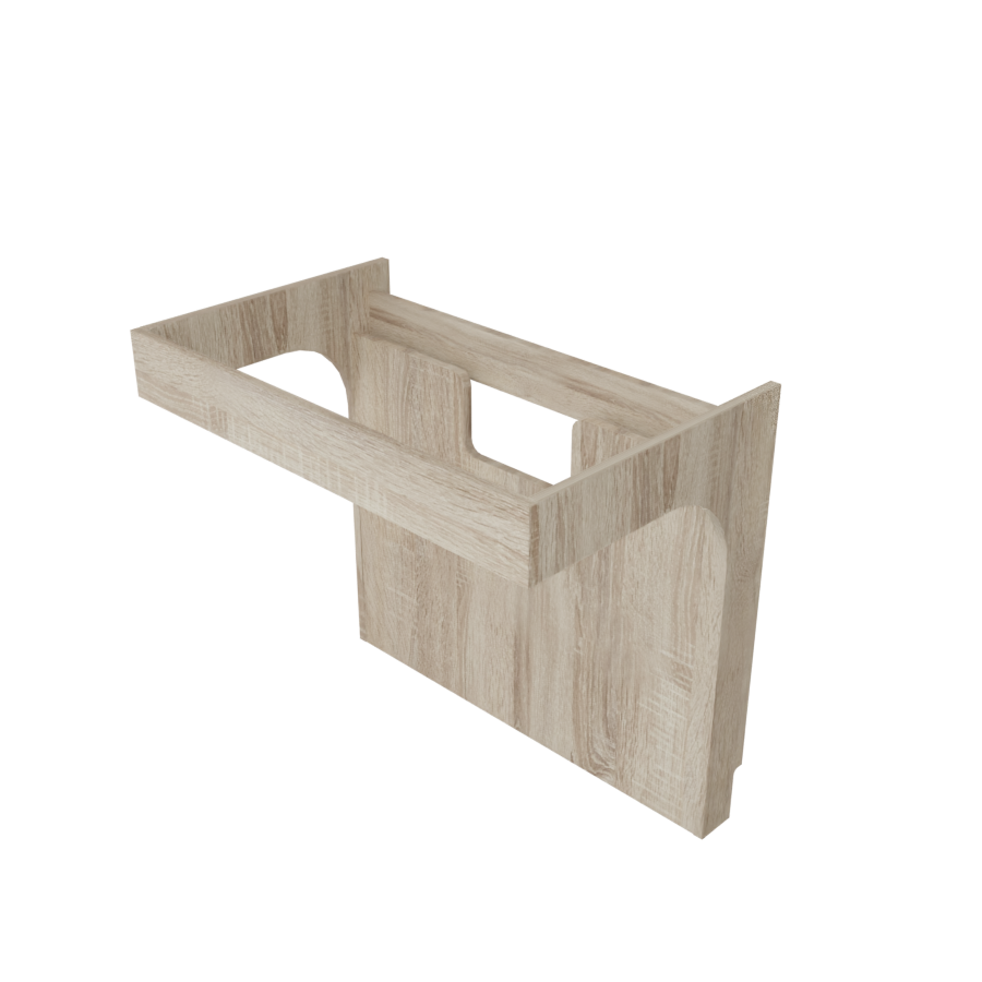Corps de meuble salle de bain PMR ALTEA 90 cm aspect bois Cambrian Oak - sans plan vasque