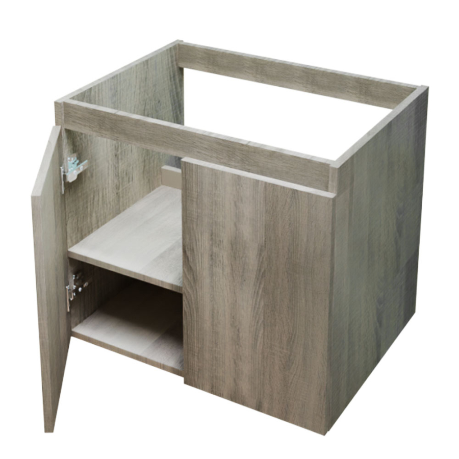 Caisson de meuble salle de bain 60 cm PROLINE bois - sans plan vasque