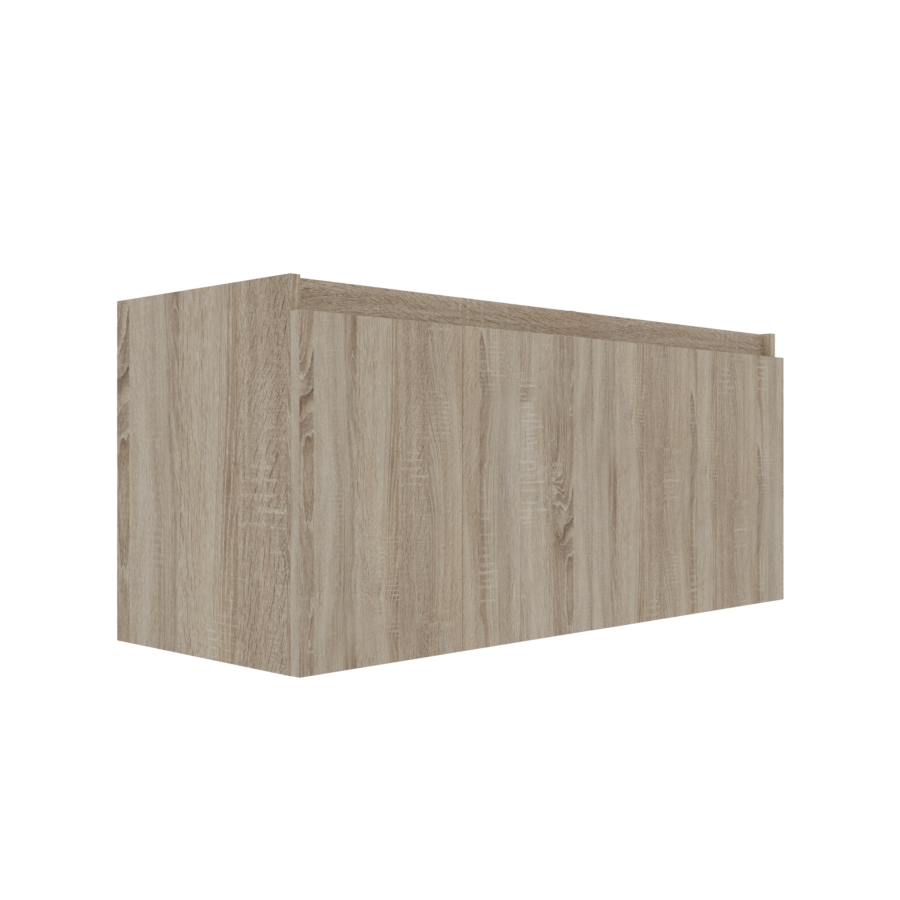 Caisson de meuble salle de bain 140 cm PROLINE aspect bois Cambrian Oak sans plan vasque