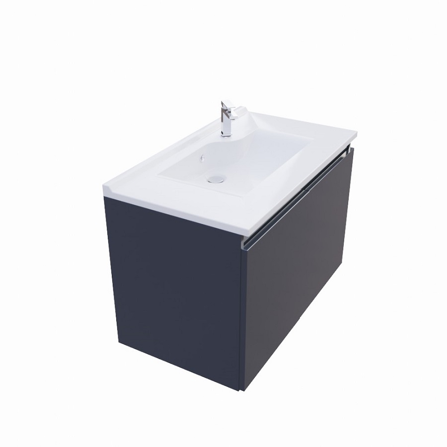 Pack meuble salle de bain avec vasque PROLINE 80 cm - Gris anthracite