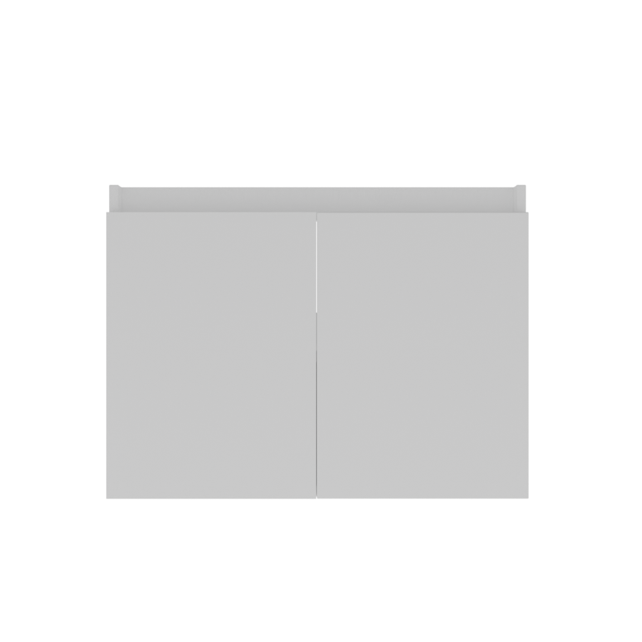 Caisson de meuble salle de bain 80 cm PROLINE Blanc - vue de face