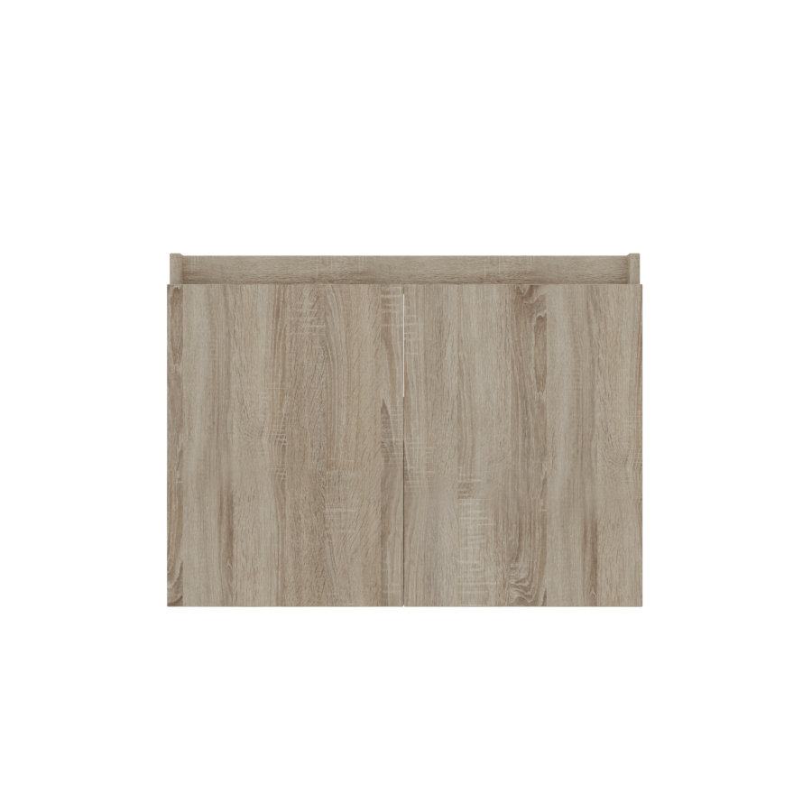 Caisson de meuble salle de bain 70 cm PROLINE aspect bois Cambrian Oak - sans plan vasque vue de face