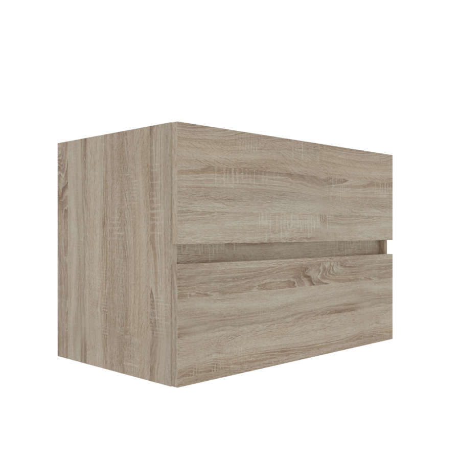 Caisson de meuble salle de bain 80 cm ROSALY aspect bois Cambrian Oak - sans plan vasque 