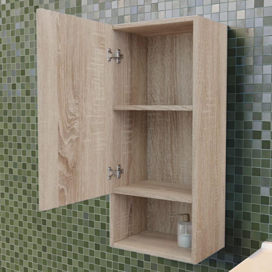 Armoire de rangement salle de bain GALAXY coloris bois cambrian oak