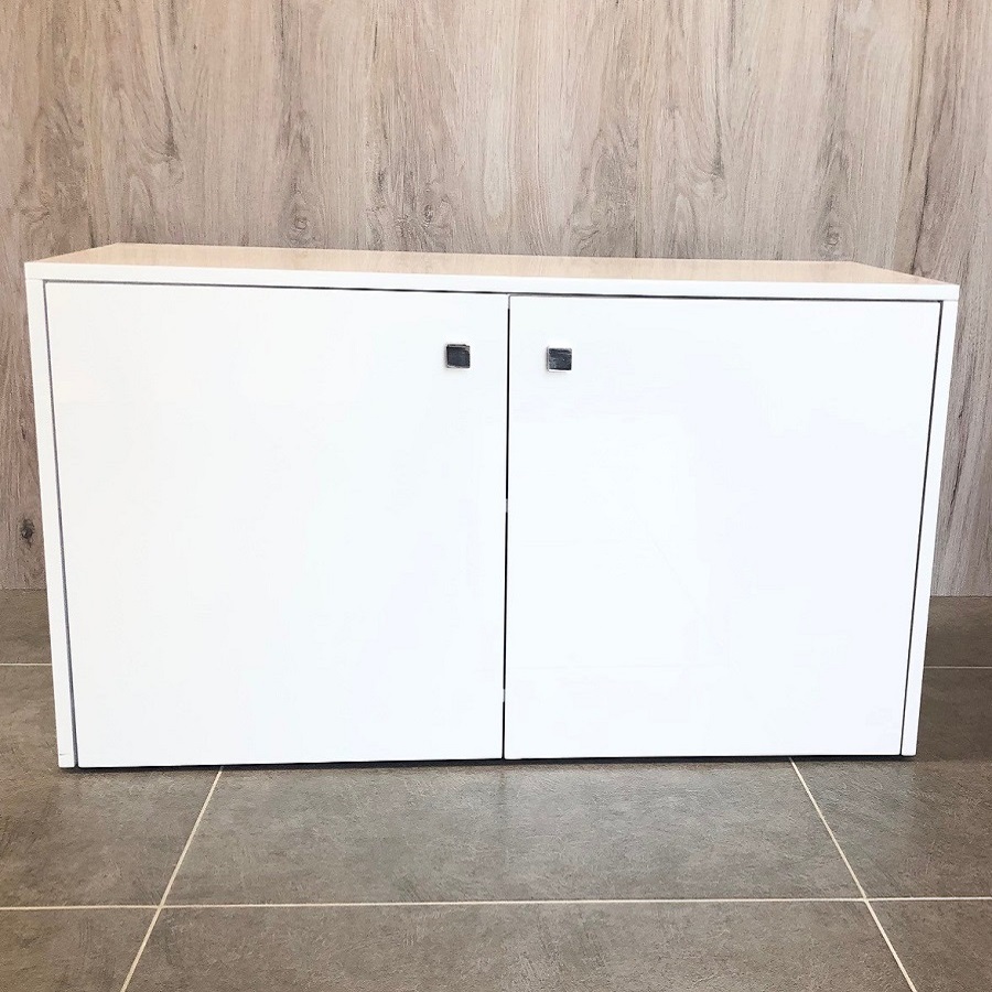 Meuble sur roulettes MOBIROUL 80 cm Blanc  vue de face