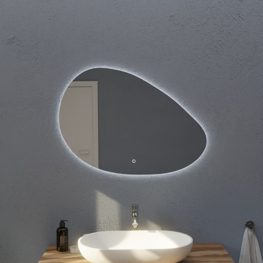 Miroir salle de bain LED 85 cm x 62 cm DROP - Creazur Pro