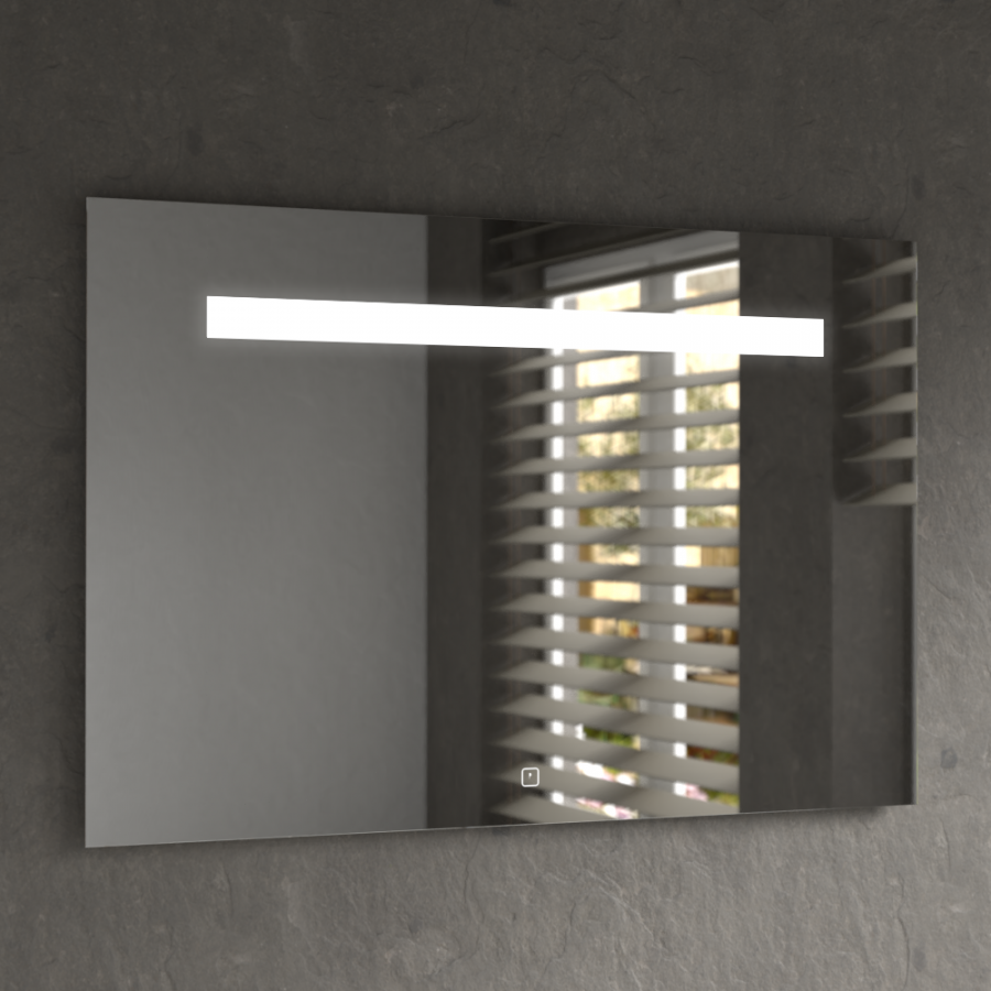 Miroir rétroéclairant LED 120 cm x 80 cm avec interrupteur sensitif ELEGANCE