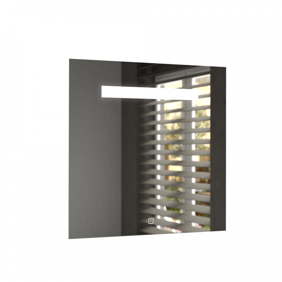 Miroir rétroéclairant LED 70 cm x 80 cm avec interrupteur sensitif ELEGANCE