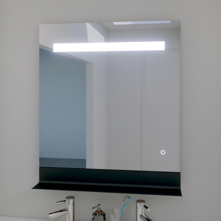 Miroir lumineux PRESTIGE 100 cm - éclairage LED - antibuée