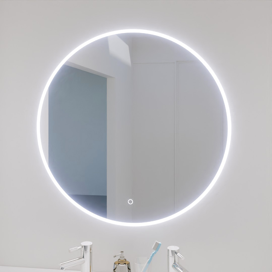 Miroir rond rétroéclairé 80 cm ONDE