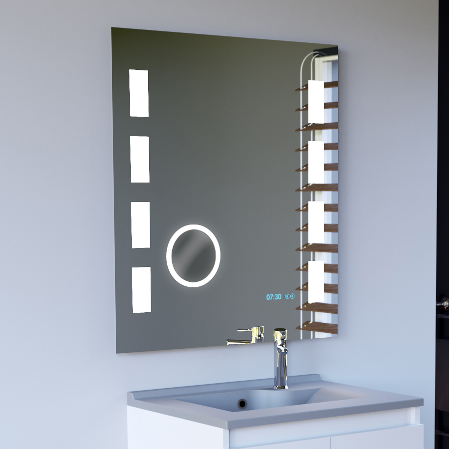 Miroir rétroéclairant LED 70 cm x 80 cm EXCELLENCE