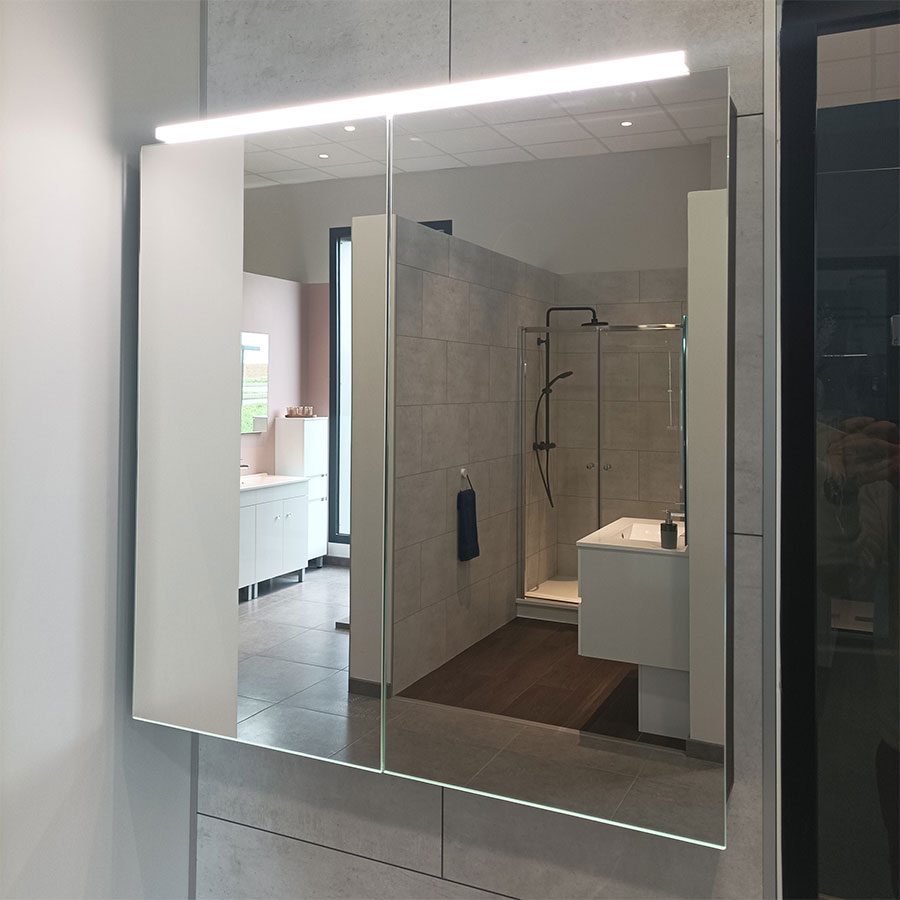 Armoire de salle de bain avec miroir MIRBOX