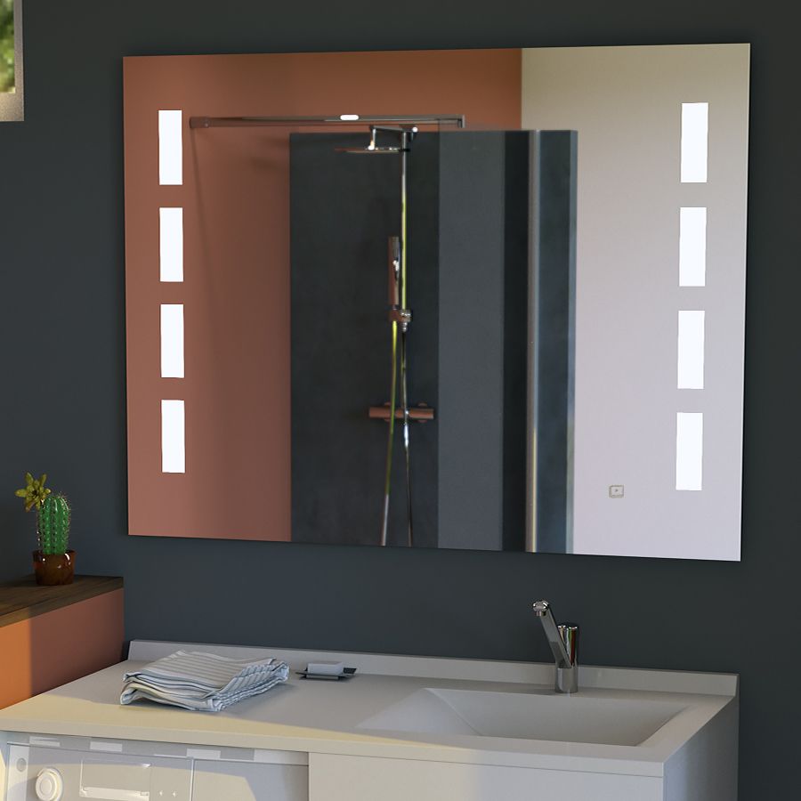 Miroir lumineux antibuée PRESTIGE 120x80 cm