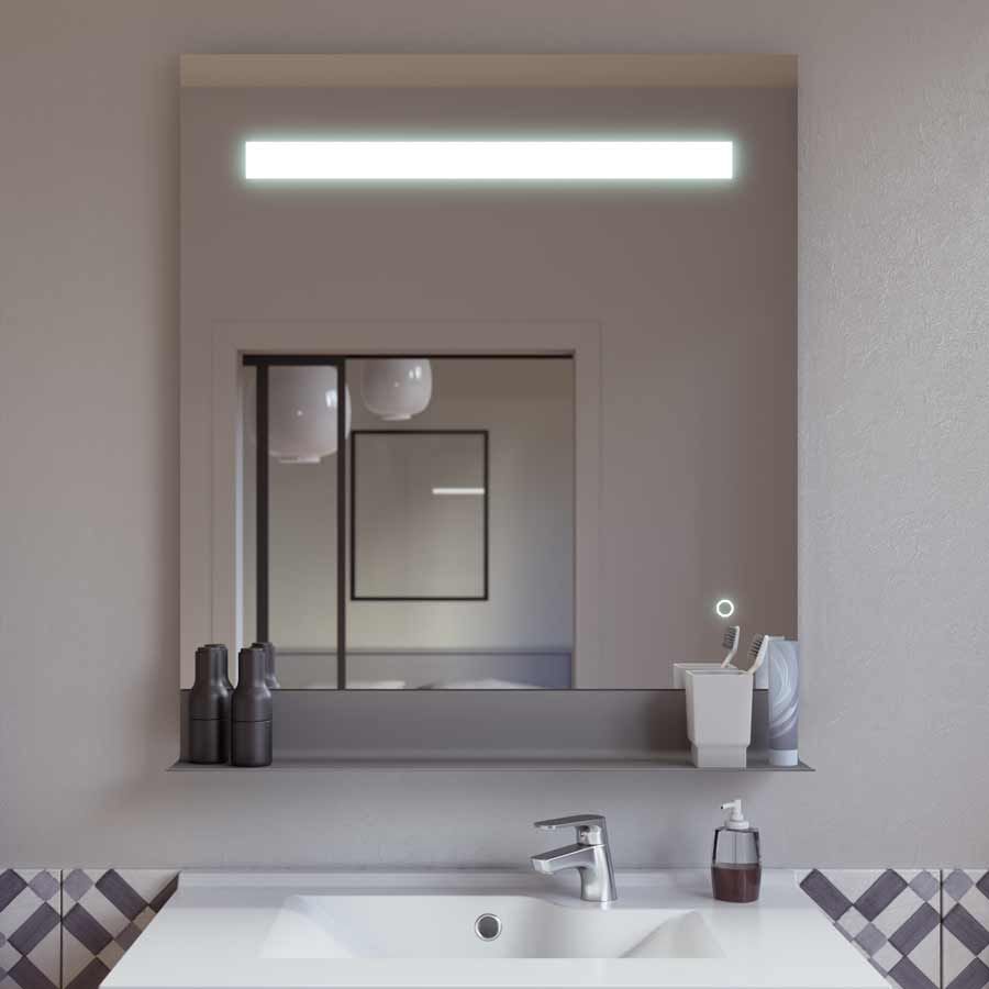 Miroir rétroéclairant LED 120 cm x 80 cm PRESTIGE - Creazur Pro