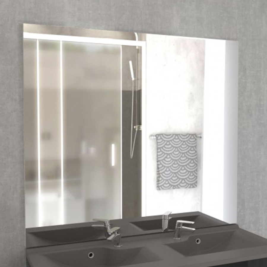 Miroir de salle de bain MIRCOLINE 120 cm x 105 cm