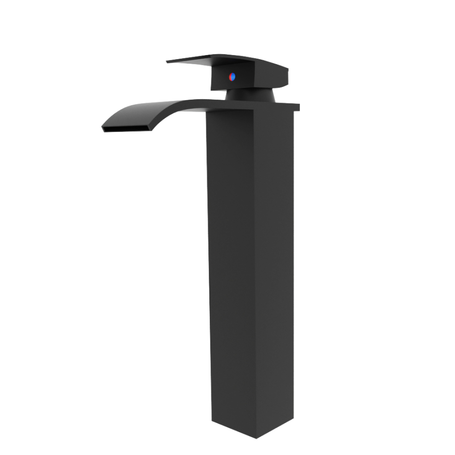 Mitigeur lavabo noir mat CASCADE