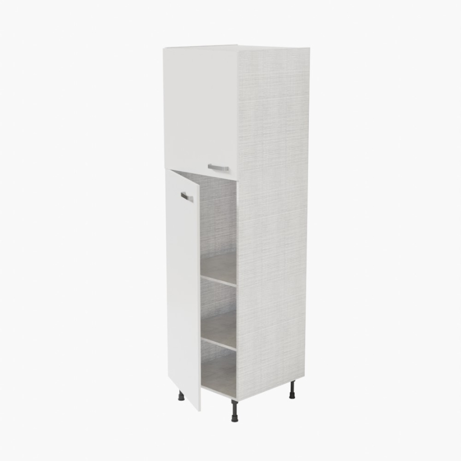 Meuble colonne de rangement cuisine 60 cm x 200 cm de hauteur - coloris blanc
