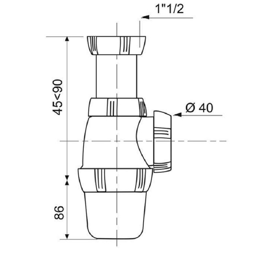 Siphon évier WIRQUIN