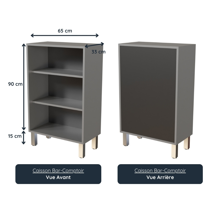 Cuisine d'extérieur en inox - Module en angle avec évier et bar- KX15