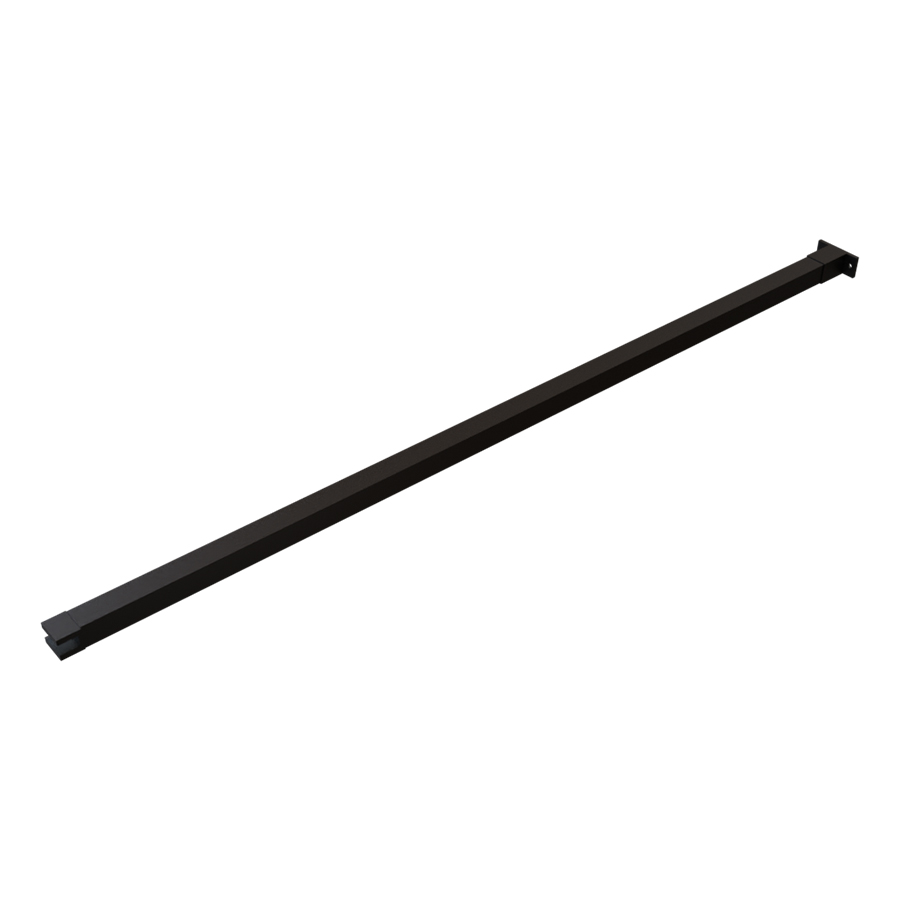 Barre de fixation verticale découpable noir mat