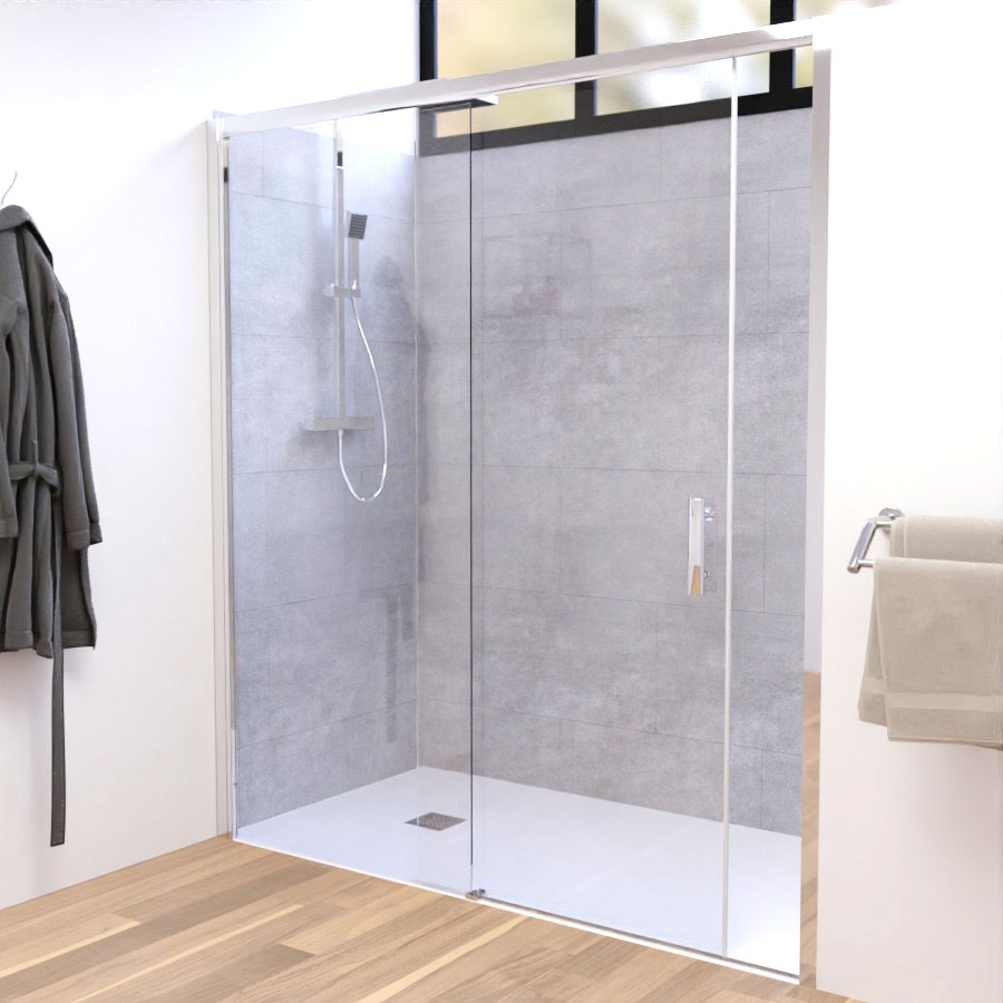 Porte de douche coulissante 170 cm x 190 cm NERINA access