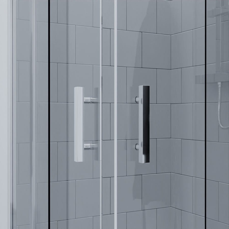 Paroi de douche coulissante en angle NERINA 100 cm x 100 cm