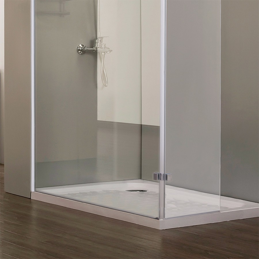 Paroi de douche fixe avec retour pivotant 120 cm + 40 cm CALYPSO