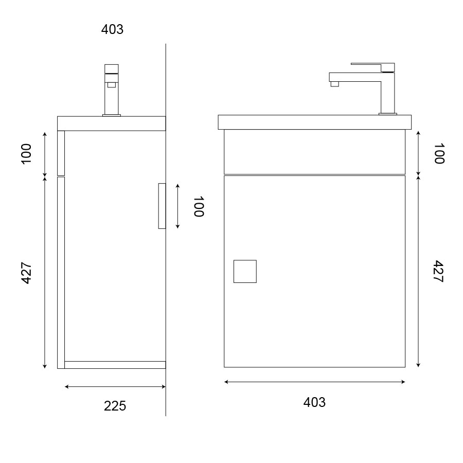 Meuble lave-mains SAFIA 