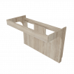 Corps de meuble salle de bain PMR ALTEA 120 cm aspect bois Cambrian Oak - sans plan vasque