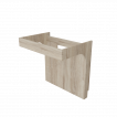 Corps de meuble salle de bain PMR ALTEA 80 cm aspect bois Cambrian Oak - sans plan vasque