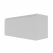 Caisson de meuble salle de bain 140 cm PROLINE Blanc sans plan vasque