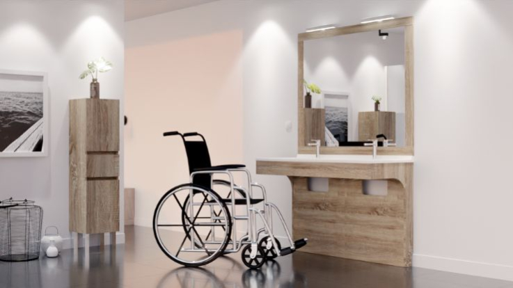 Aménager une salle de bain adaptée PMR 