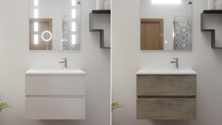 Innovation CREAZUR PRO, meuble salle de bain en inox.